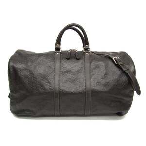 GUCCI Brown Leather Boston Bag